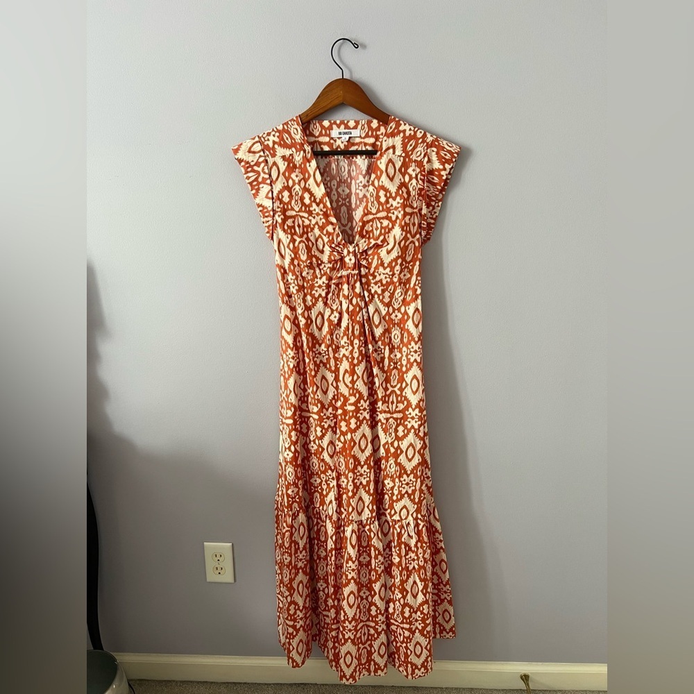 BB Dakota Terracotta Patterned Maxi Dress
